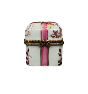 Limoges Pink  Bow Box