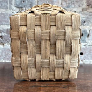 Small Handwoven Square Basket