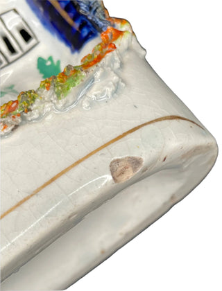 Staffordshire Flat-Back Cottage Figurine