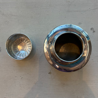Antique Edwardian Swiss Sterling Tea Caddy