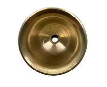 Load image into Gallery viewer, Set of 3 Vintage Brass Trumpet Candle Stick Holders
