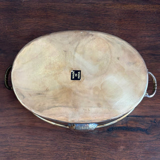 Vintage Brass Seashell Planter