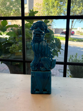 Large Chinese Vintage Single Male Foo Dog.
