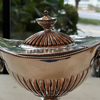 Silver Over Copper Gravy Boat.