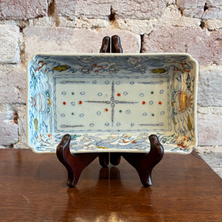 Vintage Dragon Porcelain Trinket Dish