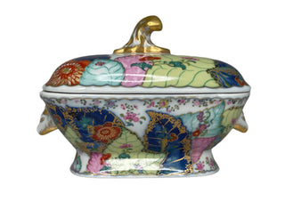 Small Mottahedah Tobacco Leaf Tureen