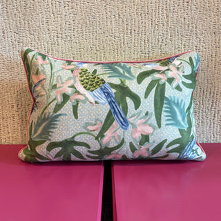 Designer Lumbar Pillow by Jane Scott - Blue Birds