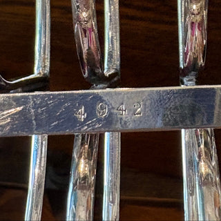 Vintage Toast Rack with Round Feet.