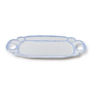 Two's Company French Blue Bamboo Touch Platter