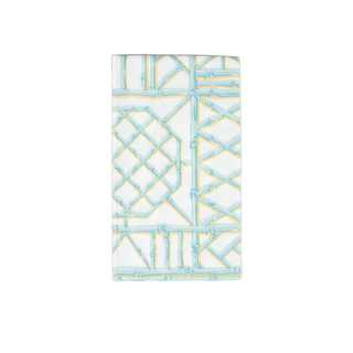Bamboo Screen Robin's Egg Paper Linen Guest Towel Napkins