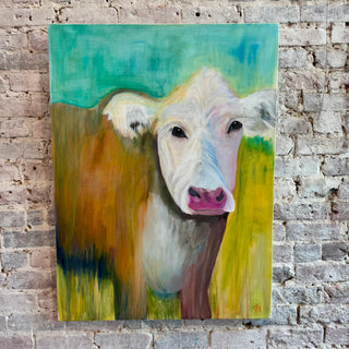 Cow Painting by Staci Wall.