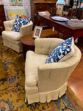 Load image into Gallery viewer, Pair of Vintage O&#39;Henry House Chanel-Back Club Chairs
