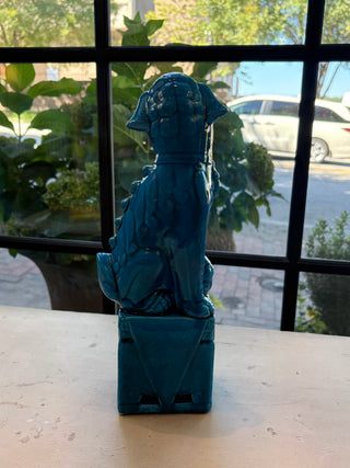 Large Chinese Vintage Single Male Foo Dog.