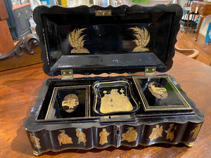 Antique Georgian Chinoiserie Game Box