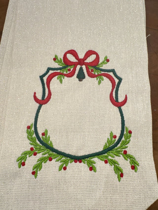 Monogrammed Christmas Sashes