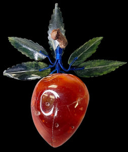 Alabaster Plum with Jade Leaves