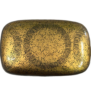 Vintage Handcrafted Kashmiri Paper Mache Trinket Box