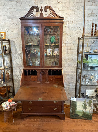 Antique Mahogany Chippendale Secretary
