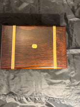 Load image into Gallery viewer, Rosewood Box with Brass Accents
