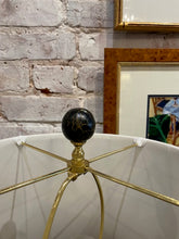 Load image into Gallery viewer, Black and Gold Chinoiserie Lamp.
