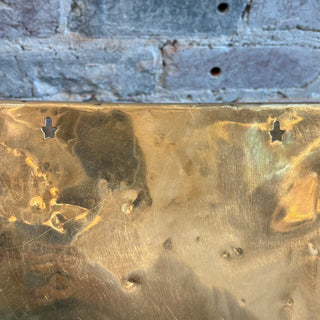 Vintage Brass Wall Planter.