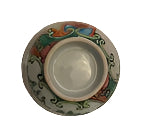 Load image into Gallery viewer, Rose Medallion Teapot with Basket and Teacup
