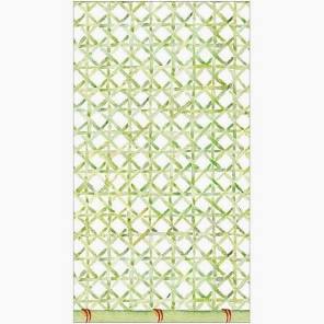 Caspari Trellis Green Guest Towels