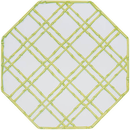 Caspari Octagon Bamboo Paper Placemats