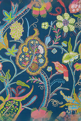 Carole Holland Windsor Wallpaper Navy.