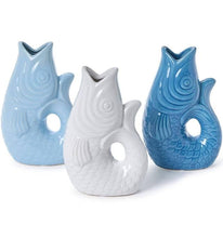 Load image into Gallery viewer, Two&#39;s Company Small Fish Vase In Assorted Colors

