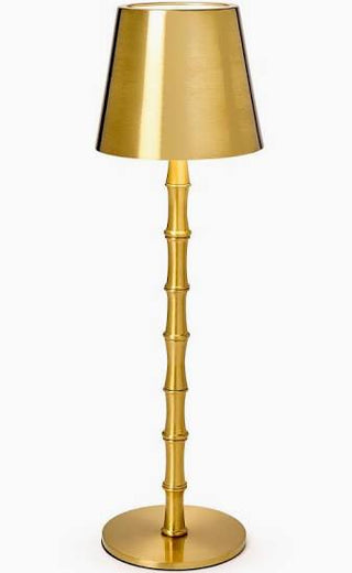 Two's Company LED Cordless Gold Lamp