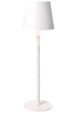 Two Co. LED Cordless White Bamboo Lamp