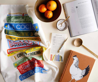 Rifle Paper Co. Tea Towel - Cookbooks