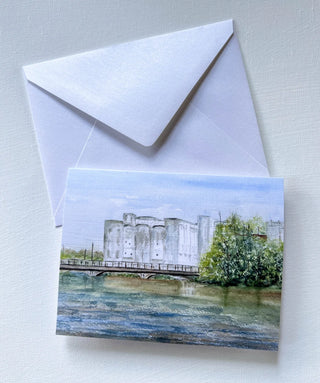 Original Local Watercolor Print Note Card by Terri Hall