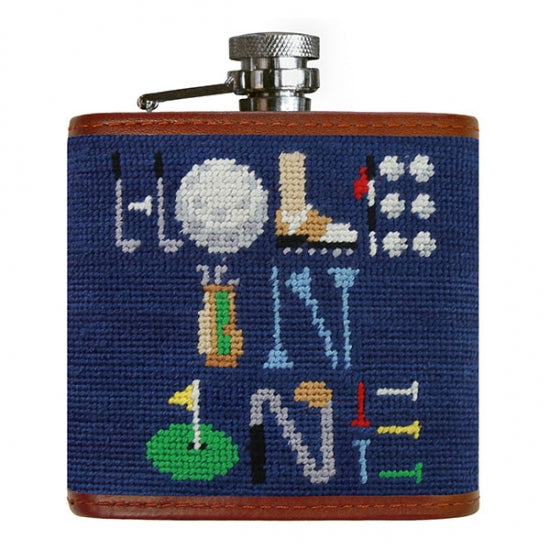 Smathers & Branson Needlepoint Flask - Hole in One