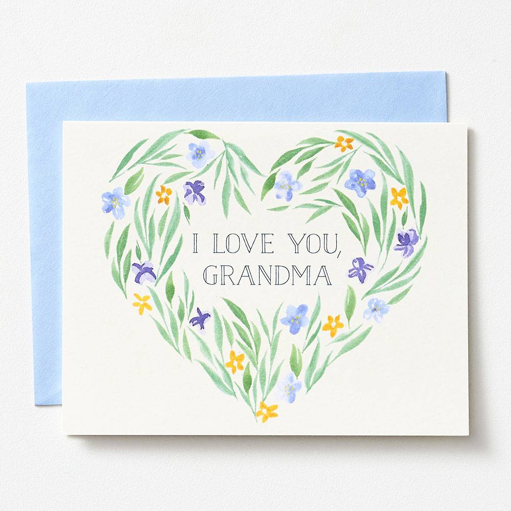 Waste Not Paper Co. Greeting Card - I Love You, Grandma