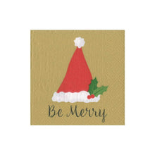 Load image into Gallery viewer, Caspari Boxed Cocktail Napkins - Be Merry
