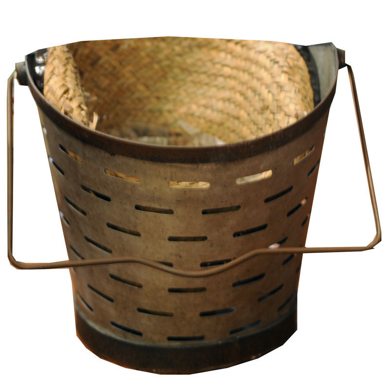 Small Metal Olive Bucket