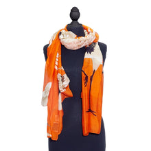 Load image into Gallery viewer, Tangerine Heron Scarf
