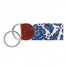 Load image into Gallery viewer, Smathers &amp; Branson Needlepoint Key Fob - Blue Canton
