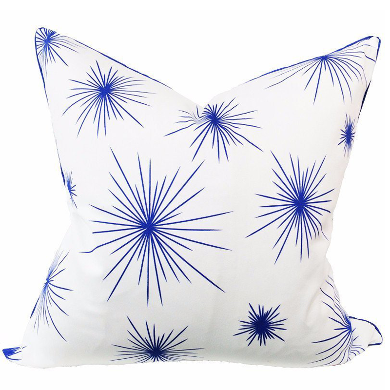 Ella Urchin Royal Blue Pillow - Chestnut Lane Antiques & Interiors