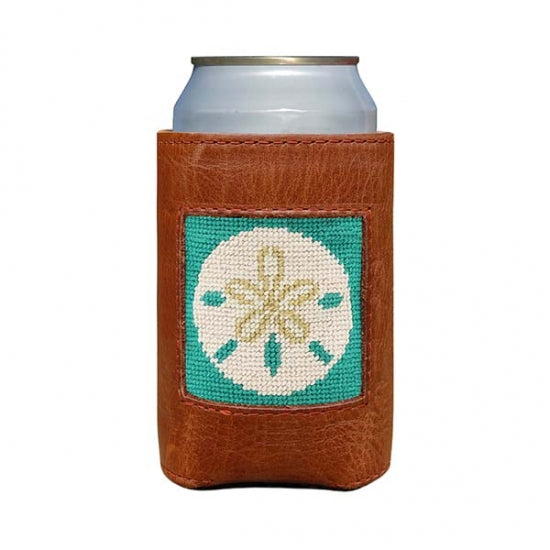 Sand Dollar Needlepoint Can Cooler