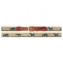 Load image into Gallery viewer, Smathers &amp; Branson Needlepoint Belt - Hunting Dog (Size 34)
