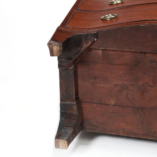 George III Mahogany Inlaid Serpentine Front Chest of Drawers