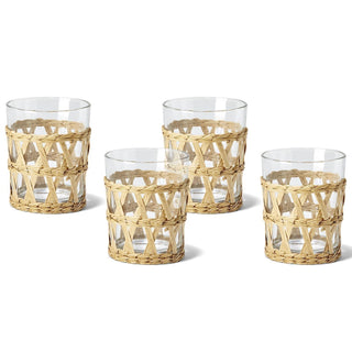 Two's Company Lattice Old Fashion Glass