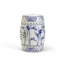 Load image into Gallery viewer, Bamboo and Rose Pattern Porcelain Garden Stool
