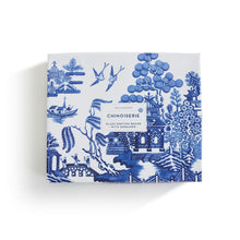 Load image into Gallery viewer, Blue and White Chinoiserie Cheese Serving Set
