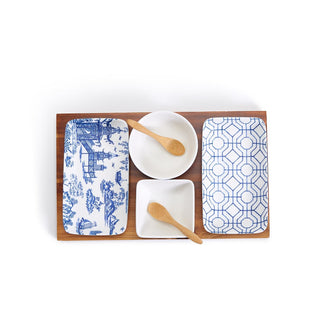 Chinoiserie Tidbits and Tapas 7 Piece Serving Set