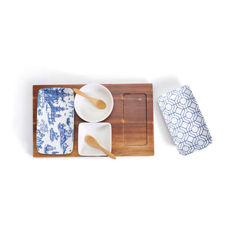Chinoiserie Tidbits and Tapas 7 Piece Serving Set