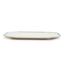 Load image into Gallery viewer, Garden Soiree Serving Platter with Green Border
